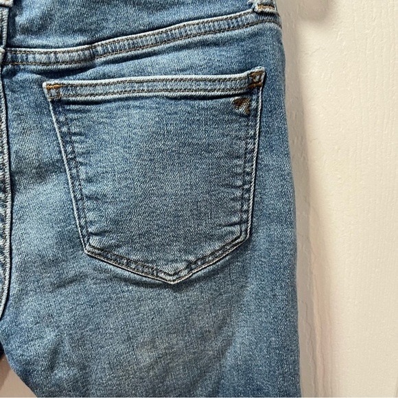 Madewell Stovepipe Straight Light Wash Mid Rise Petite Stretch Blue Denim 24P - Picture 5 of 8